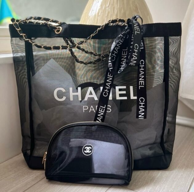 Chanel mesh tote bag